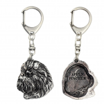 Affenpinscher, Affen, Affie - Silver-plated key ring with dog, handbag decoration, backpack pendant by Art-Dog brand