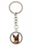 German Shepherd Dog, Alsatian Wolf Dog - keychain with your photo, key decoration, bag pendant from Art-Dog brand