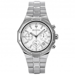 Bulova klassikaline t&auml;ppiskronograaf roostevabast terasest h&otilde;bedane sihverplaadiga kvarts 96B408 100M meeste k&auml;ekell h&otilde;be