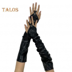 1 paar naiste Cosplay kindaid, kivist sisekujundusega ja s&otilde;rmer&otilde;ngaga kaetud kunstnahast &ouml;&ouml;klubi Stage Performance Pole Dance s&otilde;rmedeta labakindad punane