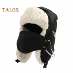 Unisex talvem&uuml;ts k&otilde;rvaklappide ja suukattega T&auml;ielik kaitse Paks pl&uuml;&uuml;s Soojapidavus Pommik&uuml;bar Vaba&otilde;hutegevus Rattas&otilde;it Telkimine Reisimine must