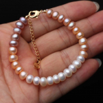 Ehtne Naturaalne V&auml;rviline Valge P&auml;rl K&auml;ev&otilde;ru Naised Klassikaline Magevee P&auml;rl Strand K&auml;ev&otilde;ru Pulmakink Diameter16cm