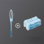 Fluffy tolmulapi t&auml;itematerjalid tolmumagnetiga tolmuimeja tolmuimejapead, mikrokiust k&auml;sitsi kohevad tolmulapi t&auml;itematerjalid sinine