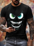 Suvine meeste T-s&auml;rk, mood Monster 3D Prindiga vabaaja l&uuml;hikeste varrukatega l&uuml;hikeste varrukatega triiks&auml;rk Meeste riided &otilde;ue S