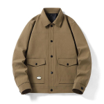 Suur suurus Jakk Jakk Kevad ja S&uuml;gis Talv Uus Meeste Jakk Korea Versioon Trendikas Kena Imitatsioon DENIM Jakk Top Mehed 8XL brown