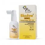 FIXDERMA Shadow Dewy p&auml;ikesekaitsekreem Spf 50 Spray Pa+++, ennetab p&auml;evitamist, C-vitamiini p&auml;ikesekaitsekreem ja niatsiinamiidne p&auml;ikesekaitsekreem ja UV-kiirguse kaitse &ndash; 50 ml &ndash; k&otilde;ik