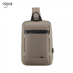 Vgoal 2024 uus meeste rinnakott 14-tolline s&uuml;learvutikott, &uuml;he &otilde;lakott, veekindel Crossbody kott USB-laadimine 14 inch must