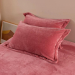 2tk Talvine flanellist padjap&uuml;&uuml;r 48*74cm Tahke sametine padjakate Mugav pehme soe sinine roheline kodumaja voodipesu 48X74cm 2PCS Pillowcases