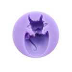 Uus armas Dragon Silicone DIY Crystal Epoxy Chocolate Baking lilla