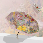 &Uuml;likerge p&auml;ikesevari naistele Kokkupandav ja mitmek&uuml;lgne Kaasaskantav vihmavari P&auml;ikesepaisteline Kompaktne ja P&auml;ikesekindel UV-kindel P&auml;ikesevari Triple fold reverse