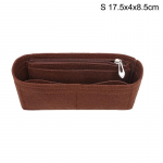 Multi-Pocket Naiste sisestuskott Vilt kangast rahakott K&auml;ekott Korraldaja kotivooder Tote 17.5*4*8.5cm roosa