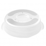 Kokkupandav mikrolaineahju pritsmekindel kate L&auml;bipaistev toiduklassi BPA-vaba mikrolaineahju kate Magnethover pritsmekindel kate valge