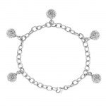 LOVA LOLA VAN DER KEEN - Bracelet - Joaillerie Prestige - V&eacute;ritable Cristal - Argent Massif 925 Milli&egrave;mes - Bijou Femme