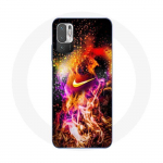 Coque Maniacase pour Redmi Note 10T 5G Nike peinture color&eacute;e