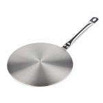 Disque Adaptateur 24 cm plaque Induction - Geniaalsed ideed - Argent&eacute; - Acier Inoxydable - Diffuseur de Chaleur