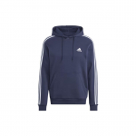 Adidas Essentials Fliis 3-triibuline Kapuutsiga S&auml;rk Meestele Kapuutsiga Tintsinine IJ6473 XXL