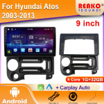 Android raadio Hyundai Atos 2003-2013 jaoks Autostereo Multimeedia Video Navigatsioon GPS M&auml;ngija Peaseade 5G WiFi DSP 2din DVD 4 core 1GB+32GB carplay