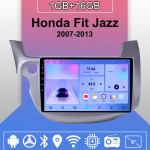 Android Carplay autoraadio Honda Fit Jazz 2007-2013 jaoks Multimeediam&auml;ngija Peaseade Stereo GPS Navigatsioon BT WIFI 2+32GB 1+16GB,RHD