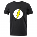 BIG BANG Theory T-s&auml;rk The Lightning Print T-s&auml;rk meestele Puuvillane &uuml;lisuur riietus vabaaja t&auml;nava l&uuml;hikeste varrukatega naljakad s&auml;rgid S