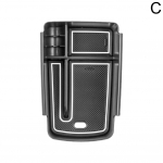 Auto hoiukast Chevrolet Trax 2024 keskmise k&auml;etoe peidetud kasti topsihoidja konsooli korraldaja autokasti tarvikud valge