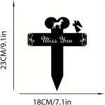 Metal Dog Memorial Stake Pet Memorial Garden Stake Tribute Decor for Pets, Perfect Pet Loss Gift for Garden or Yard must