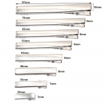 25/100 tk 29-97mm lame metallist &uuml;heharuline alligaator juuksen&otilde;ela alus DIY juukseklambritele ehete valmistamise tarvikud 40mm 25pcs 25pcs