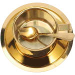 Roostevaba terasest kohvikruus Majapidamismetallist tass Tassid kaantega Kaas Hommikus&ouml;&ouml;k Kontor Dekoratiivsed Piimakruusid Vesi V&auml;ikelaps kuldne