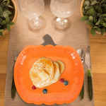 10 tk Halloweeni k&otilde;rvitsa pabertaldrikud koogikaunistused Multifunktsionaalsed &otilde;htus&ouml;&ouml;gitarbed, &otilde;rnad kommid oranž