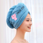 Magic Microfiber Shower Cap Tikandid K&auml;ter&auml;tik Vannim&uuml;tsid Kuivad Juuksem&uuml;tsid Kiiresti Kuivav Pehme daami Turbanipea jaoks Single Layer roosa