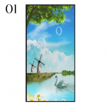 Privaatsusaknakile Mere&auml;&auml;rne maastik Prinditud klaaskleebised Staatilised klambrid Vin&uuml;&uuml;lkleebised Kodu Toa Decor Aknatoonimine 40x90cm