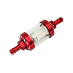 8 mm CNC alumiiniumsulamist klaasist gaask&uuml;tus bensiini &otilde;lifilter Motomootorratta jaoks 125/140/150/160cc CRF70 90 110 TTR100 110 KLX65 punane