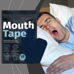 Norskamisvastane plaaster, Rahulik ja mugav, Magamine h&auml;sti kogu &ouml;&ouml;, Suu avatud ventilatsiooni korrigeerimine, Norskamisevastane tihendusplaaster One Size sinine