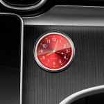 Autokell helendav kleebitav digitaalne kell Miniautode sisemehaanika Kvartskellad Auto ornament 40mm 43mm punane
