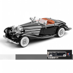 1/24 Mercedes Benz 1936 500K Klassikaline Vintage Sulamist Valatud Auto Mudel Heliga Auto 1/24-Size:22*8*6cm must