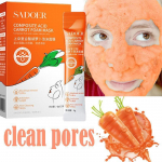 N&auml;opuhastav mullmask Ahendav poore Eemalda Mustpeade S&uuml;gavpuhastav Oil Control Aknevastane Brighten Whitening Face Nahahooldus 4g&times;12