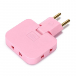 Eu pistik 1 3 pikendus elektripistik 180&deg; p&ouml;&ouml;rlev vahelduvvooluadapteri pesa