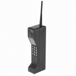 Vanaaegne mobiiltelefonimudel, kukkumiskindel retro telliskivi mobiiltelefoni kaunistused, raud, peen v&auml;limus jaoks