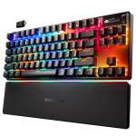 SteelSeries Rapid Tap Kiire p&auml;&auml;stikuga m&auml;nguklaviatuur Tenkeyless juhtmevaba Jaapani paigutus Heliisolatsiooniga disain Magnetiline Halli efekti sensor OmniPoint l&uuml;liti must