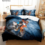 Mootorratturite Voodipesu Komplekt V&otilde;idus&otilde;iduauto 3D Tekikott Komplekt Tekk Voodi 140x200cm Suurus Lastele Mood Luksuslik Lahe Auto Dekoratsioon Kodu 70x133cm 2pcs