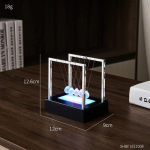 Lihtne Newtoni pendel tasakaal teraskuulid igiliikuvus kokkup&otilde;rkekuul kooli &otilde;petamine f&uuml;&uuml;sika teadus pendel kodu dekoratsioon