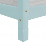 4 pieds de lit 10 cm FOOT bleu clair