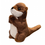 19 cm saarmas plushie La Loutre pl&uuml;&uuml;sis m&auml;nguasjad t&auml;idisega rahustada beebi looma nukk padi j&otilde;ulus&uuml;nnip&auml;evapeo kingitus ruumi sisekujundus about 19CM