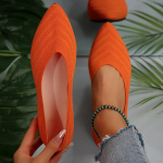 Naiste silmkoelised lamedad kingad Mugavad hingavad &uuml;hev&auml;rvilised terava ninaga kingad vabaaja kerged libisemiskingad 38