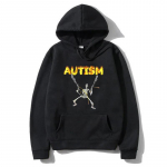 Retro Autistlik Kolju Naljakad Naiste Unisex Kapuutsid Neurodivergentne Autismi Teadlikkuse Toetus Graafilised Pulloverid Vabaaja Dressipluus L