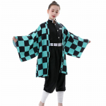Anime Deemonitapja: Tsuyuri Kanawo Kamado Nezuko Kimono Cosplay t&uuml;drukutele ja poistele, rollim&auml;ngu kost&uuml;&uuml;m, laste komplekt 120cm