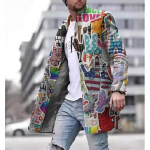 Kevadine uus meeste tasku mitmek&uuml;lgne igap&auml;evane retro p&uuml;stkrae keskmine pikk villane mantel meeste vabaaja mantel meeste riided XL