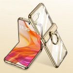 Galvaniseeritud magnetilise r&otilde;ngahoidjaga telefoni&uuml;mbris Motorola Razr 50 Ultra jaoks, Razr 50 hingedega kaitse&uuml;mbris Moto Razr &50 jaoks Moto Razr 50 Ultra