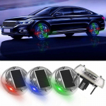 P&auml;ikeseenergia Automaatne Vilkuv LED Rehvituli Auto Ratta Rummu Lamp V&auml;rviline Stroboskoopiline Valgus Modifitseeritud Tarvikud