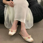 Disainer Suvine Kandilise Varbaga Naiste Muulad Sussid Mood Slip On Slides Kingad Daamid Elegantsed V&auml;liskorterid Sandaalid Kingad 35