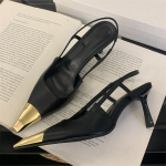 T&auml;navastiil Terava ninaga Naiste Pumbad Mood Slingbacks &Otilde;hukesed K&otilde;rged Kontsad Elegantsed Striptiisitar Ballikleit Daamide Sandaalid Kingad 38